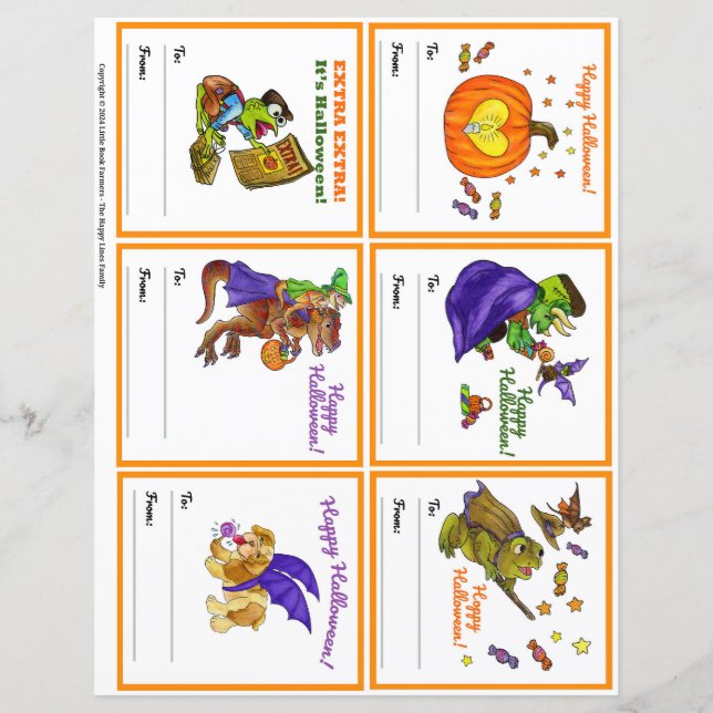 Tarjetas de clase Fiesta de regalo de Halloween Se (Anverso)