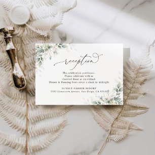 Tarjetas de Clausura de Recepción de Boda de Eucal