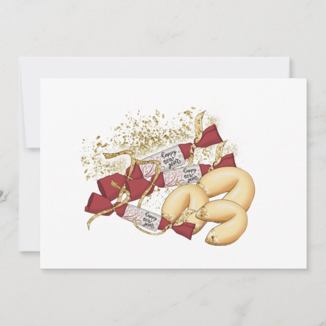 Tarjetas de cocina de la fortuna de Año Nuevo chin (Anverso)