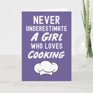 Tarjetas de Cocina Lindas y Rosadas para Niñas par