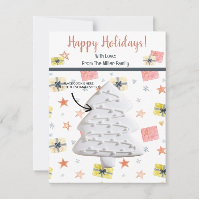 Tarjetas de cocina para navidades y tarjetas de re (Anverso)