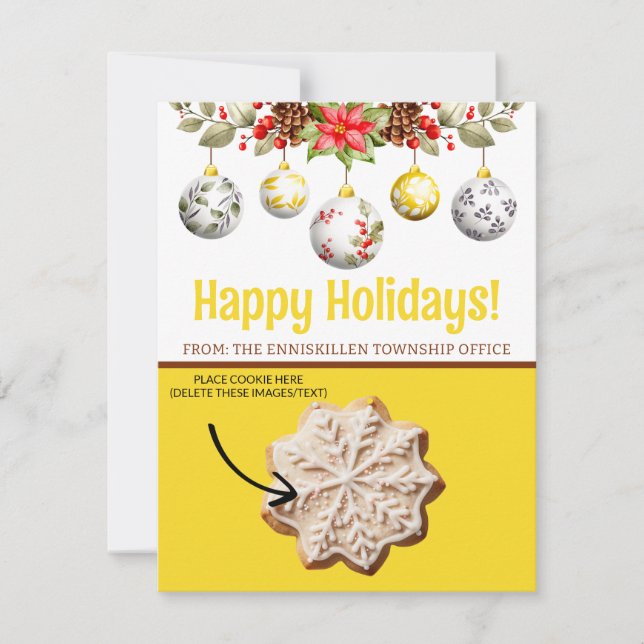 Tarjetas de cocina para navidades y tarjetas de re (Anverso)