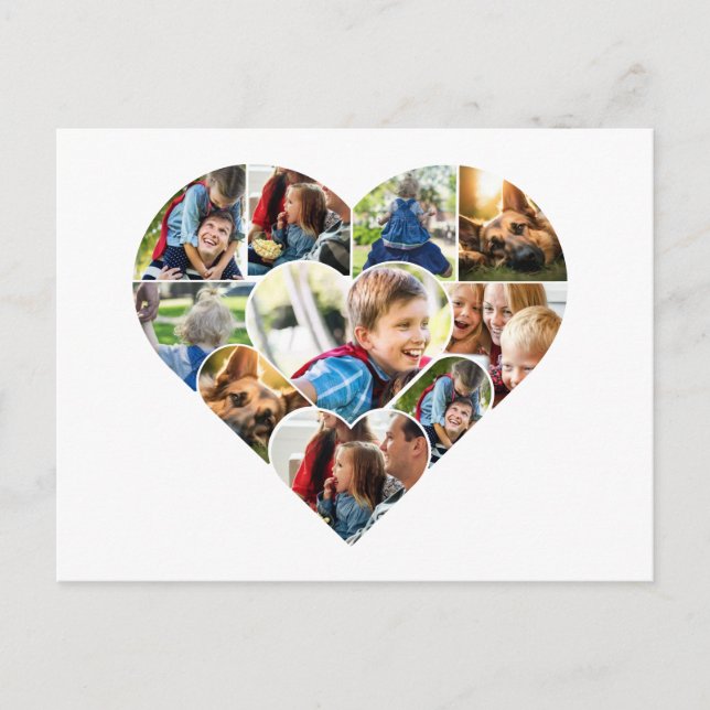 Tarjetas de Collage de fotos personalizadas para c (Anverso)