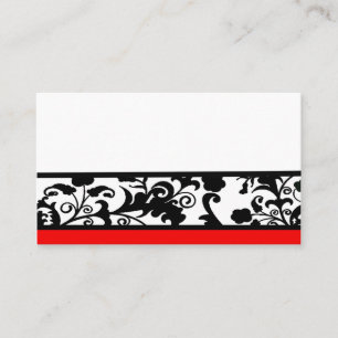 Tarjetas de colocación de damascos en blanco y neg