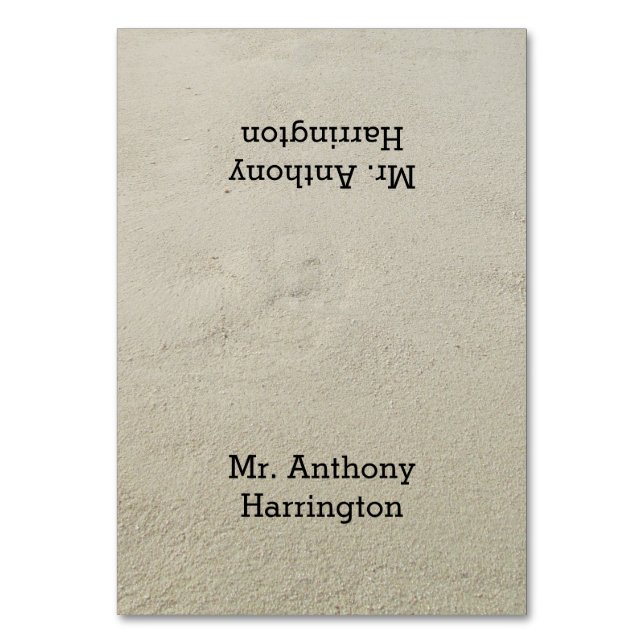 Tarjetas de colocación de plantillas de nombres de (Anverso)