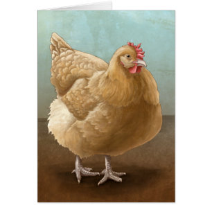 Tarjetas de color de ante de la gallina de