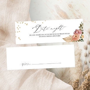 Tarjetas de colores neutros Boho para ducha de nov