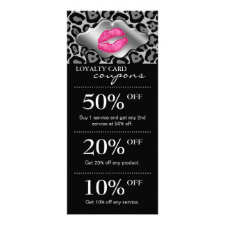 Tarjetas de comercialización Leopardo Pink Glossy