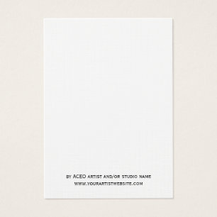 Tarjetas de comercio en blanco del artista del ATC