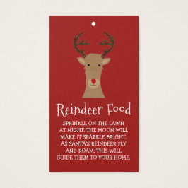 Tarjetas de comida para renos