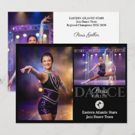 Tarjetas de Competición de Autógrafos de Danza Jaz