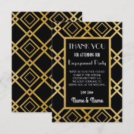 Tarjetas de compromiso de boda de agradecimiento A