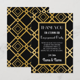 Tarjetas de compromiso de boda de agradecimiento A