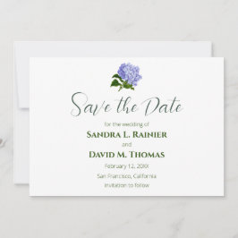 Tarjetas de compromiso de boda de Hortensia
