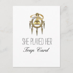 Tarjetas de compromiso de cartas trampas