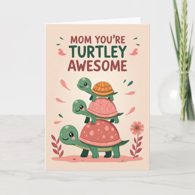 Tarjetas de conchas para el dulce día de la madre (Anverso)