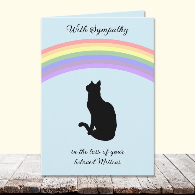 Tarjetas de condolencias para gatos con silueta de (Subido por el creador)