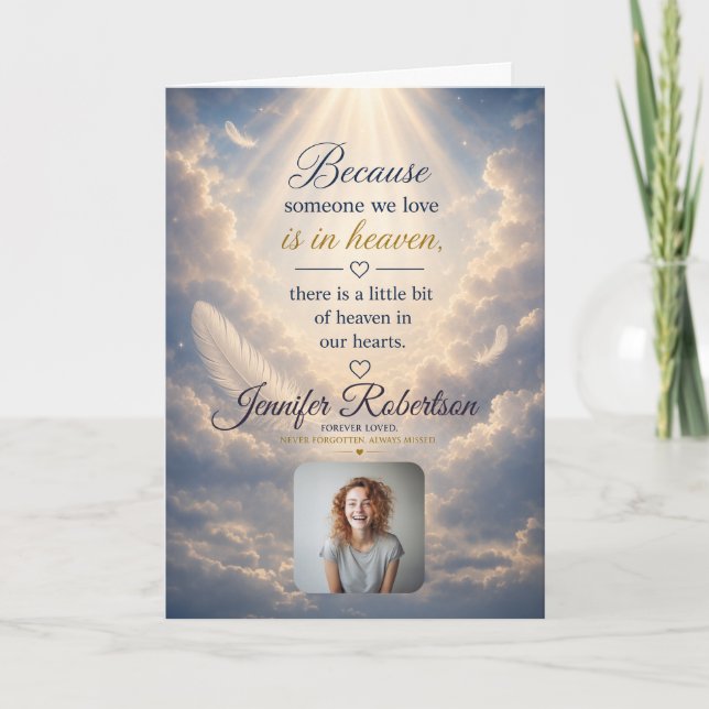 Tarjetas de Condolencias Personalizadas (Anverso)
