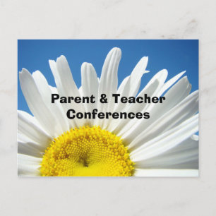 Tarjetas de conferencias de padres y maestros de l