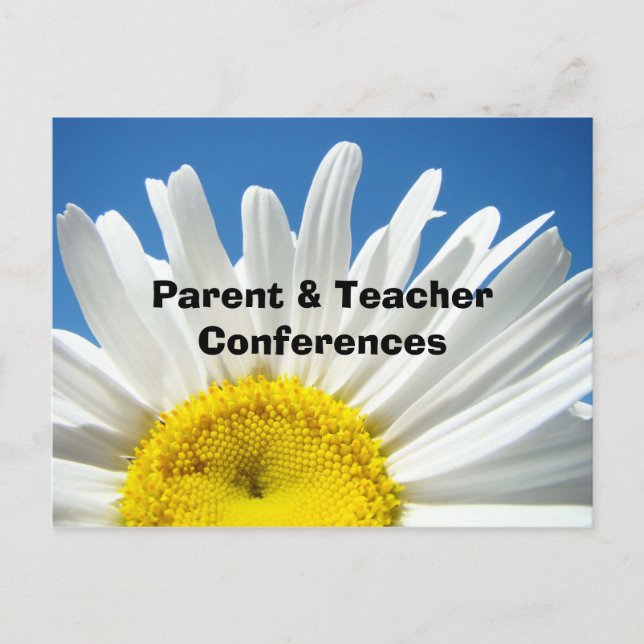 Tarjetas de conferencias de padres y maestros de l (Anverso)
