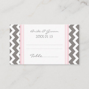 Tarjetas de configuración de la mesa del Boda Chev