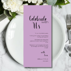 Tarjetas de configuración de lugar Lavanda Celebra