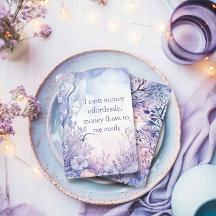 Tarjetas de confirmación de bonito, citas púrpura