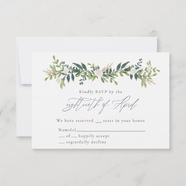 Tarjetas de confirmación de Catherine y Bo (Anverso)