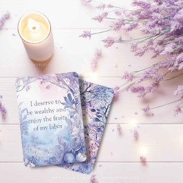 Tarjetas de confirmación de riqueza, tarjetas de m