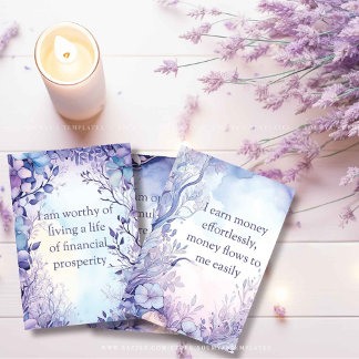 Tarjetas de confirmación de riqueza, tarjetas de m