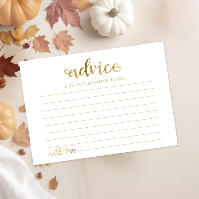 Tarjetas de consejo Baby Shower Fall Bockine Fall (Subido por el creador)
