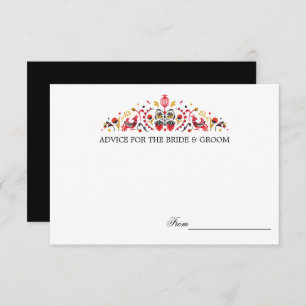 Tarjetas de consejo Boda de Khokhloma, arte popula