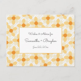 Tarjetas de consejo de Baby Shower Boho Daisy Rain