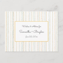 Tarjetas de consejo de Baby Shower de Boho Rain