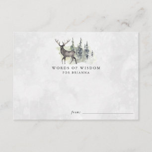 Tarjetas de consejo de Baby Shower para animales d