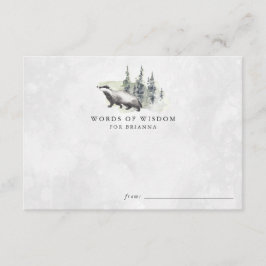 Tarjetas de consejo de Baby Shower para animales d