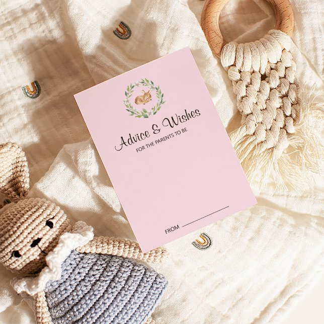 Tarjetas de consejo de Baby Shower para Chicas de  (Subido por el creador)