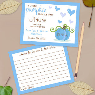 Tarjetas de consejo de Baby Shower para niños pequ