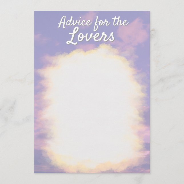 Tarjetas de consejo de Dream Clouds Lover (Anverso)