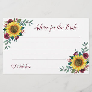 Tarjetas de consejo de ducha de novia Rosa de gira
