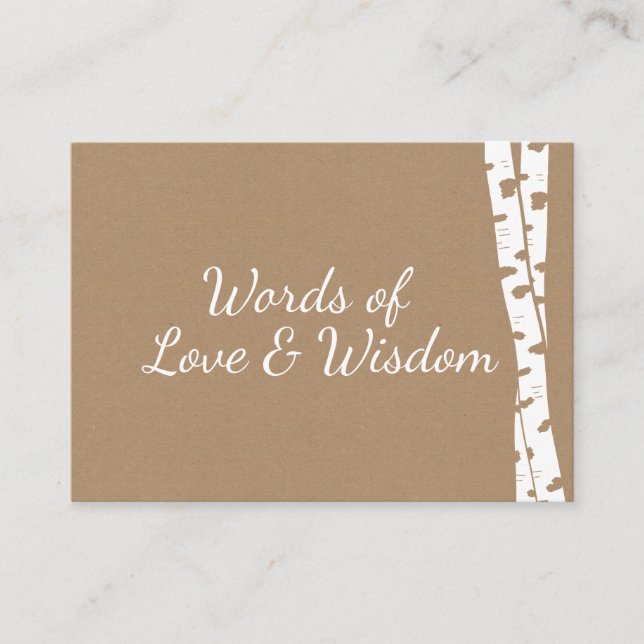 Tarjetas de consejo de ducha para novias (Anverso)