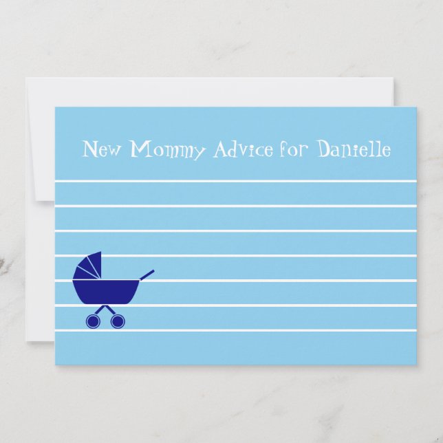 Tarjetas de consejo de mamá para Personalizado Bab (Anverso)