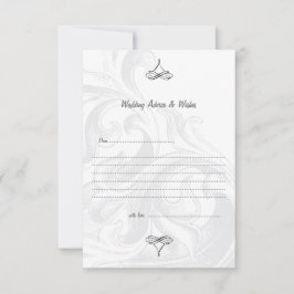 Tarjetas de consejo elegantes para Bodas de despla
