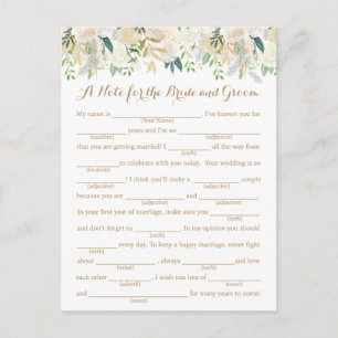 Tarjetas de consejo para Bodas de flores blancas y