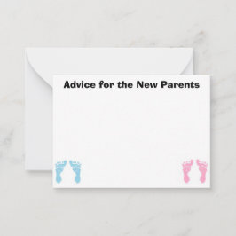 Tarjetas de consejo para los nuevos padres