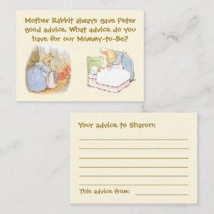 Tarjetas de consejos de Baby Shower personalizable