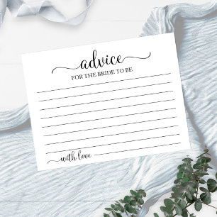 Tarjetas de Consejos de Despedida de Soltera Geomé