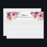 Tarjetas de consejos florales rosas y verde azulad<br><div class="desc">Tarjetas de consejos florales rosas y verde azuladas</div>