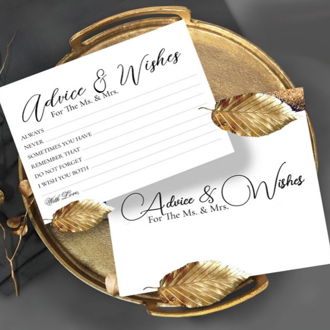 Tarjetas de consejos mínimos para Bodas (Subido por el creador)