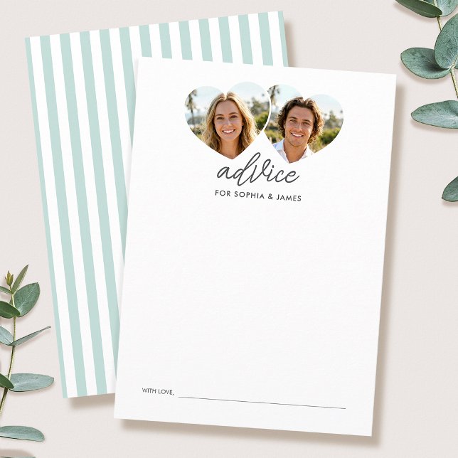 Tarjetas de consejos modernos para ducha de novia  (Subido por el creador)